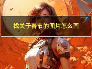 找关于春节的图片怎么画