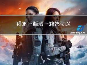 拜年一瓶酒一箱奶可以吗