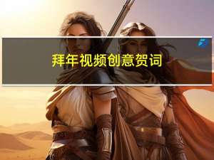 拜年视频创意贺词