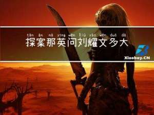 探案那英问刘耀文多大年龄