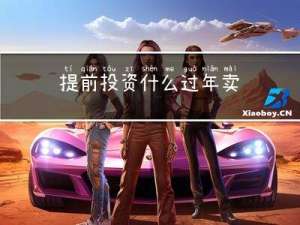 提前投资什么过年卖