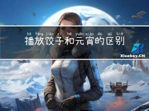 播放饺子和元宵的区别英文