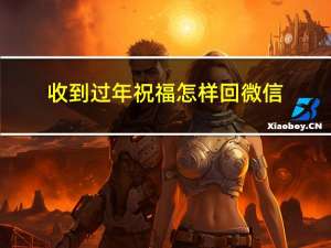 收到过年祝福怎样回微信