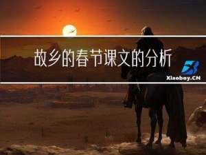 故乡的春节课文的分析