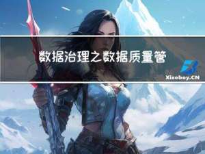 数据治理之数据质量管理