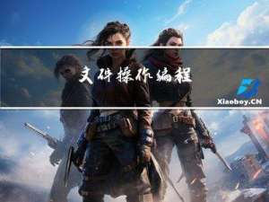 文件操作编程