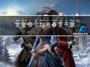 文登哪个超市春节不放假