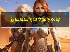 新年拜年简单文案怎么写