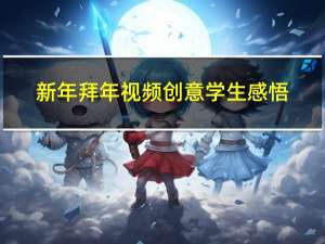 新年拜年视频创意学生感悟