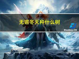 无锡冬天种什么树