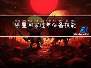 明星回家过年必备技能视频