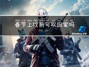 春节上坟前可以回家吗请问