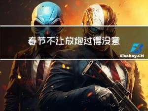 春节不让放炮过得没意思