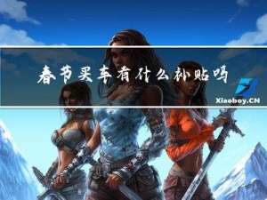 春节买车有什么补贴吗