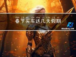 春节买车送几天假期