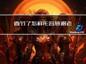 春节了怎样形容感谢老板