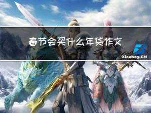 春节会买什么年货作文