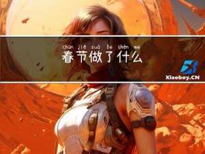 春节做了什么