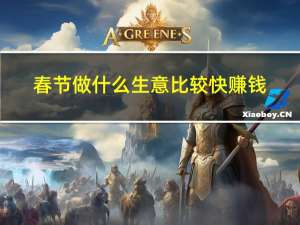 春节做什么生意比较快赚钱