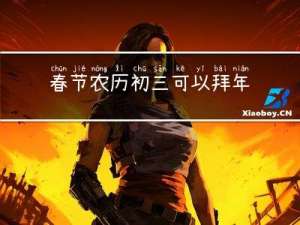 春节农历初三可以拜年吗
