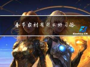 春节农村有什么好习俗