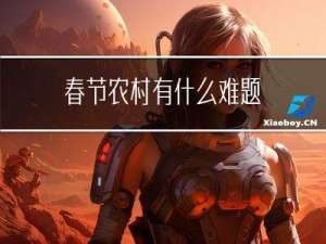 春节农村有什么难题