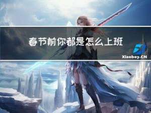 春节前你都是怎么上班
