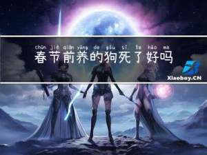 春节前养的狗死了好吗