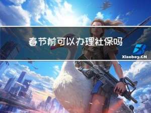 春节前可以办理社保吗移动