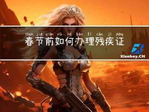 春节前如何办理残疾证