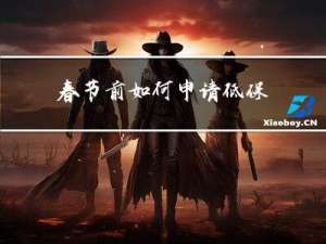 春节前如何申请低保