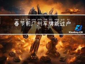 春节前广州车牌能过户吗