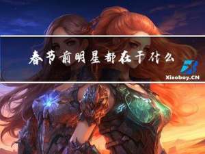 春节前明星都在干什么