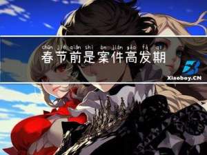 春节前是案件高发期