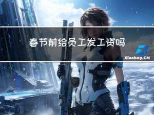 春节前给员工发工资吗