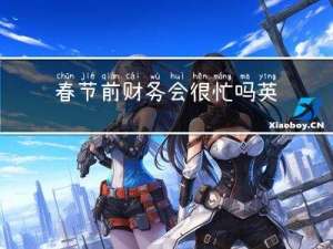 春节前财务会很忙吗英文