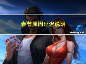 春节原因延迟说明