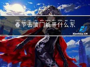 春节去澳门能带什么东西