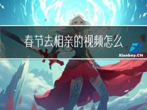 春节去相亲的视频怎么拍