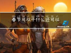 春节可以干什么还可以
