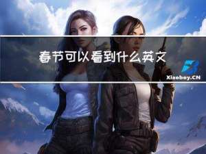 春节可以看到什么英文翻译