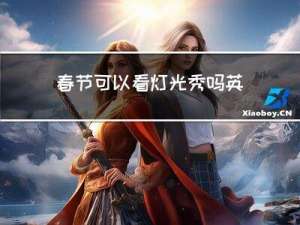 春节可以看灯光秀吗英文