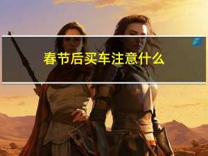 春节后买车注意什么
