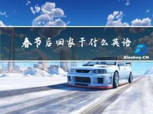 春节后回家干什么英语