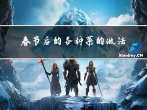 春节后的各种菜的做法