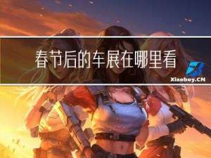 春节后的车展在哪里看