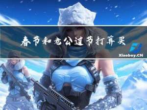 春节和老公过节打算买什么