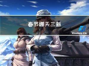 春节哪天三新