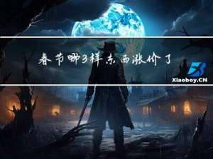 春节哪3样东西涨价了