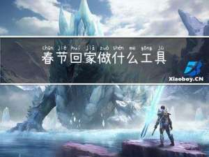春节回家做什么工具